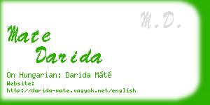 mate darida business card